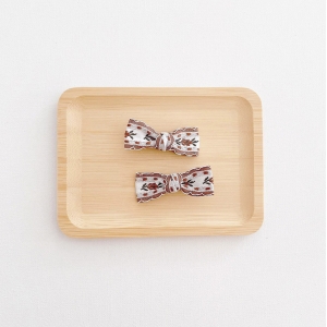 Girl Hair Clip Bow Floral Pair (GHP9534)